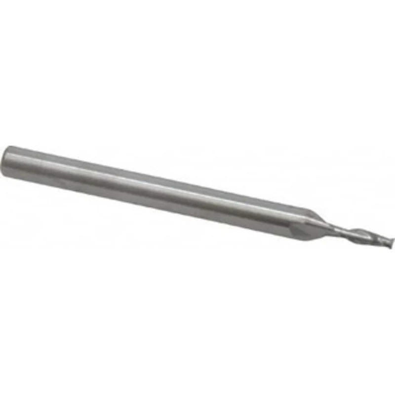 KYOCERA SGS 1/16, 3/16 LOC, 1/8 Shank Diam, 1-1/2 OAL, 2 Flute, Solid Carbide Square End Mill Single End, Uncoated, S...